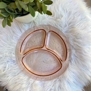 Pink Depression Glass 9” Plate